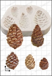 'Pine Cones' Silicone Mould